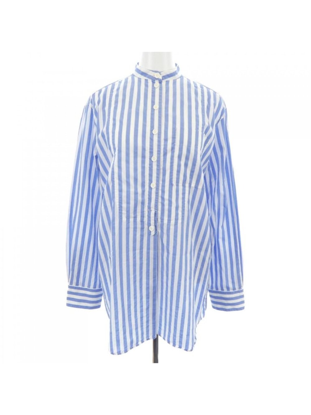 Celine Shirt White Blue Striped